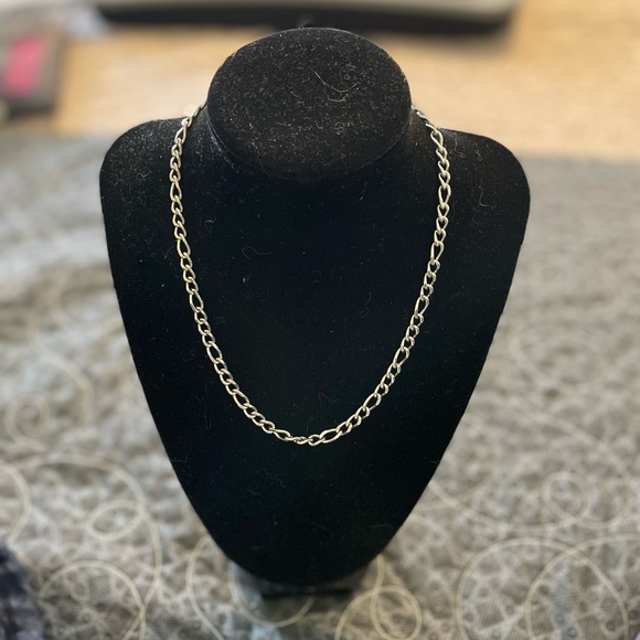 Tocara Yan Gunmetal Grey 22" Figaro Chain Men's Necklace - Picture 1 of 1